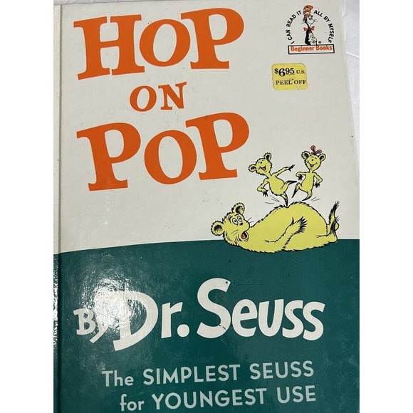 Lot of 4 Dr Seuss Books Green‎ Eggs & Ham Hop on Pop ABC VTG 60. 70’s - Picture 5 of 11